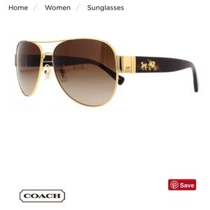Coach HC 7059 Women’s Sunglasses (Gold/Amaranth)